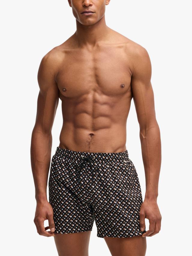 Плавательные шорты с монограммой HUGO BOSS, черный
Плавательные шорты с монограммой HUGO BOSS, черный