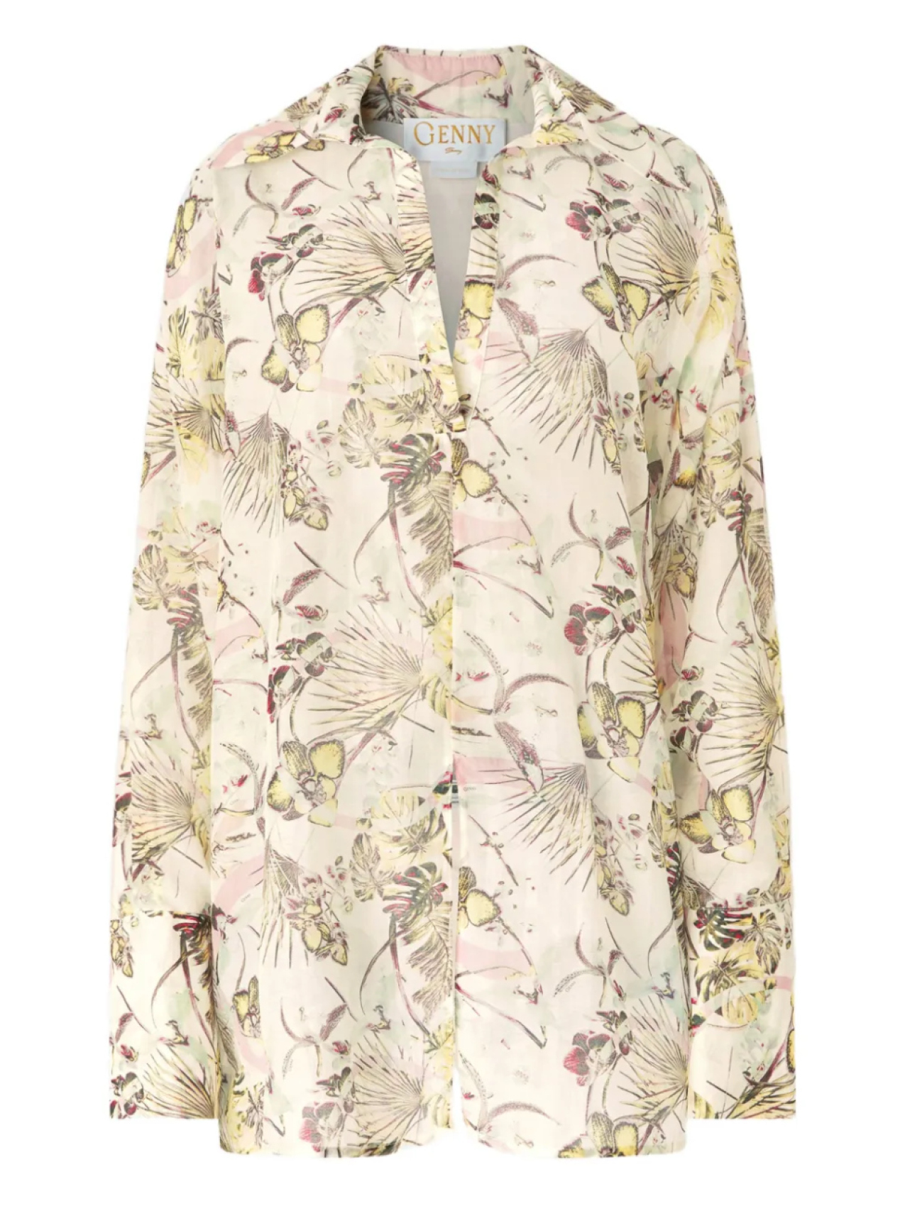 Рубашка с цветочным принтом Genny, нейтральный
Рубашка с цветочным принтом Genny, нейтральный