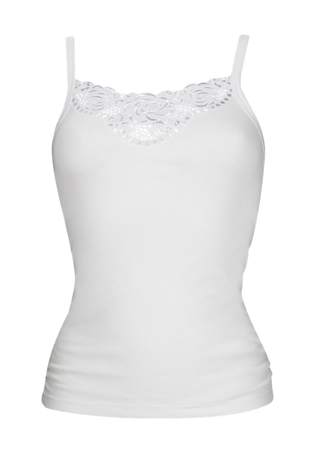 Майка, цветочная отделка, однотонная, женская Con-Ta, белый
Майка, цветочная отделка, однотонная, женская Con-Ta, белый