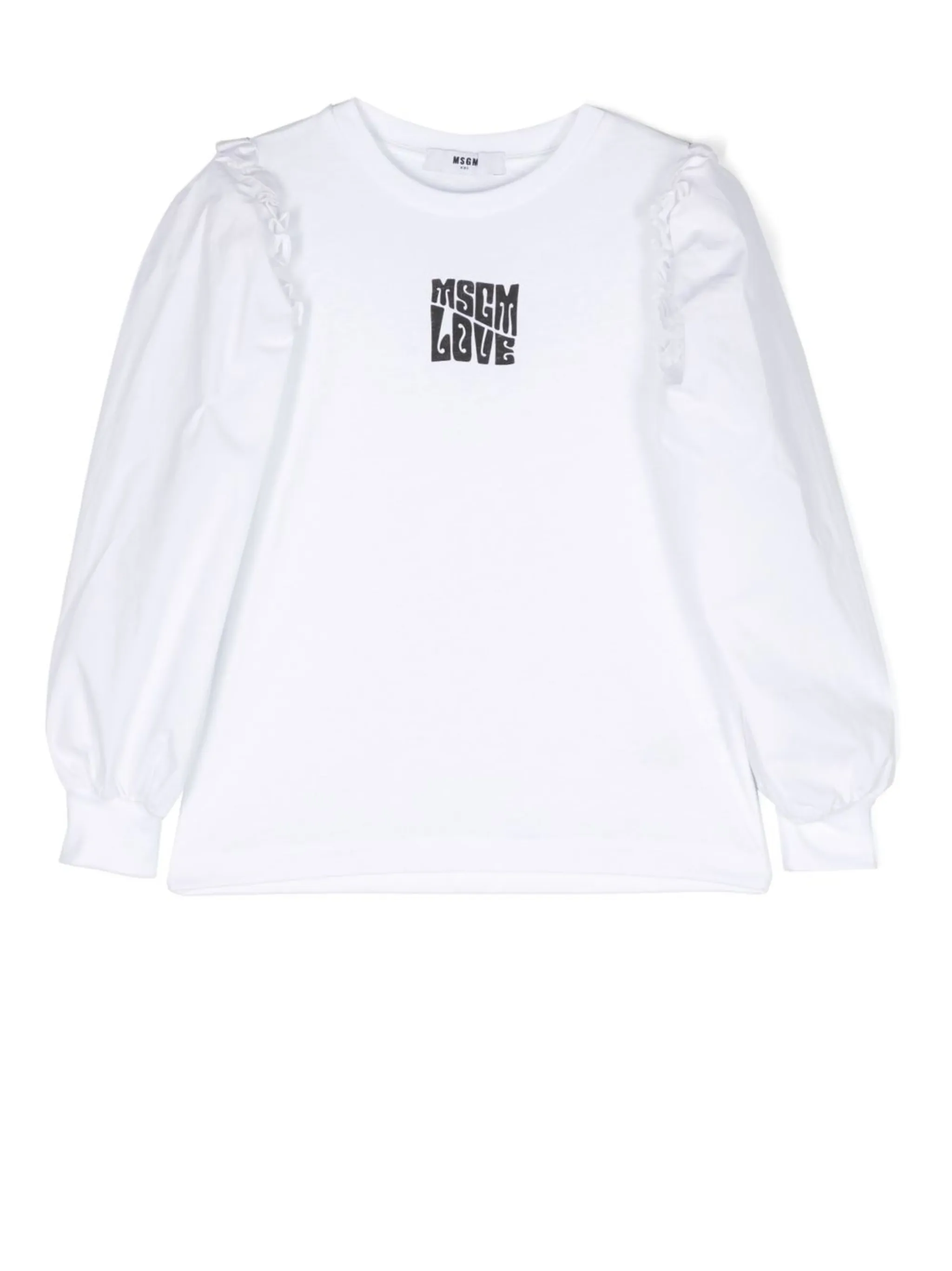 Блузка с оборками Msgm Kids, белый
Блузка с оборками Msgm Kids, белый