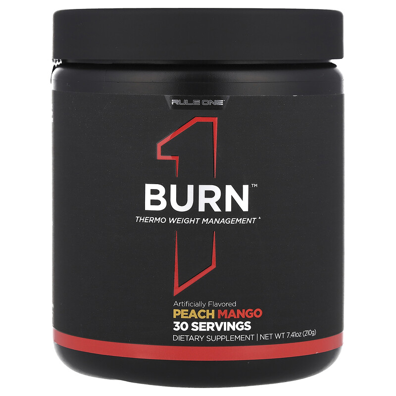 Rule One Proteins, Burn , Thermo Weight Management, персик и манго, 210 г (7,41 унции)
Rule One Proteins, Burn , Thermo Weight Management, персик и манго, 210 г (7,41 унции)
