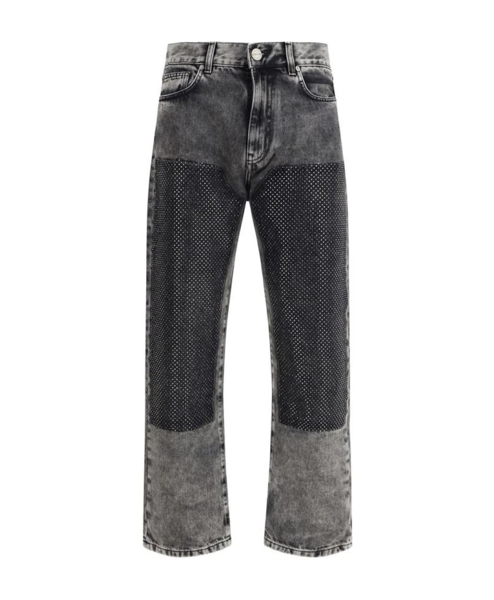 Джинсы с пятью карманами и небольшими рваными элементами Pinko, серый
Джинсы с пятью карманами и небольшими рваными элементами Pinko, серый