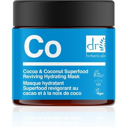 Dr Botanicals Восстанавливающая увлажняющая маска с какао и кокосом Superfood 60 мл
Dr Botanicals Восстанавливающая увлажняющая маска с какао и кокосом Superfood 60 мл