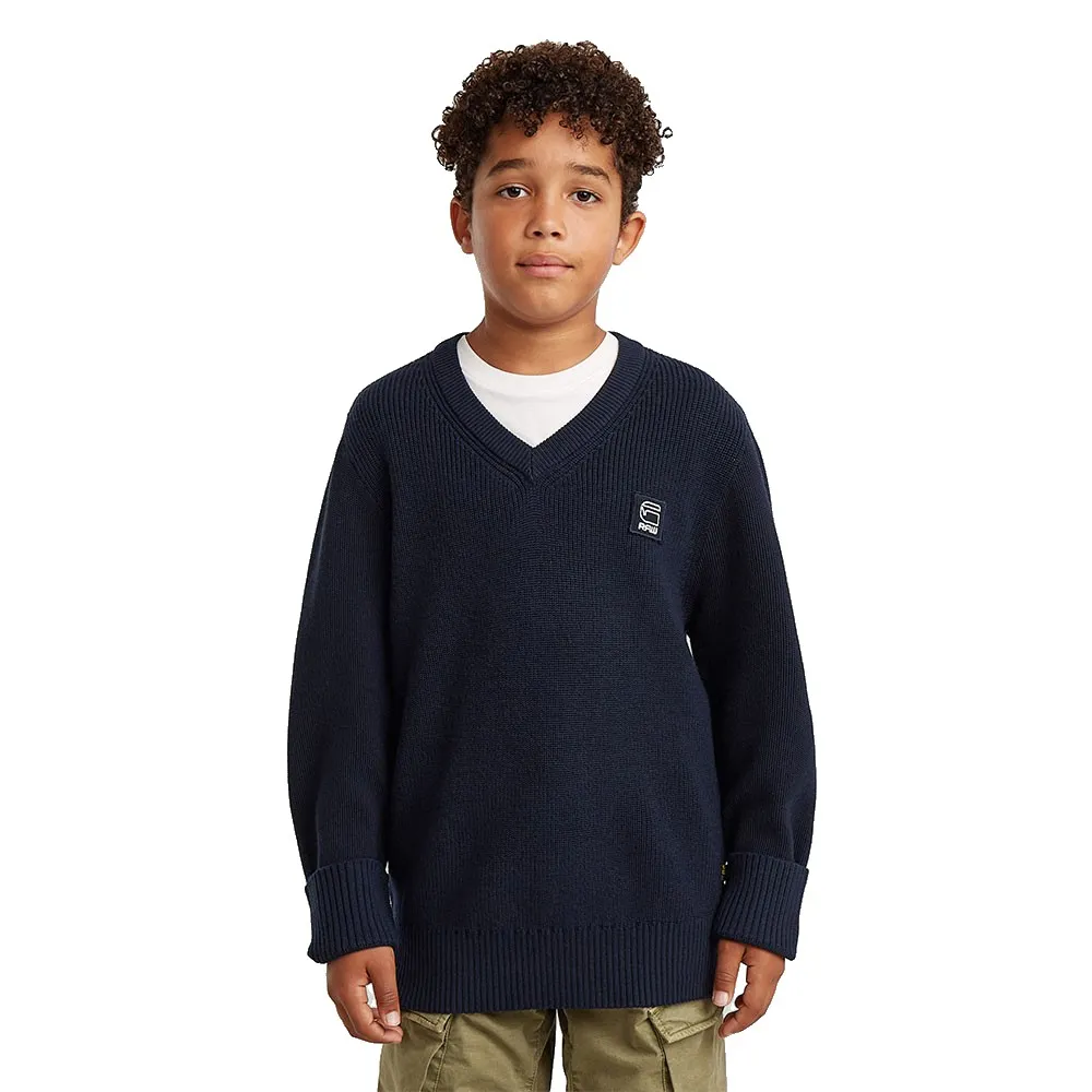 Свитер G-Star Army с V-образным вырезом, синий
Свитер G-Star Army с V-образным вырезом, синий