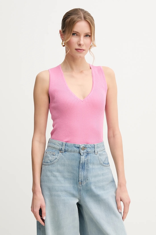 Шелковый топ Pinko, розовый 
Шелковый топ Pinko, розовый