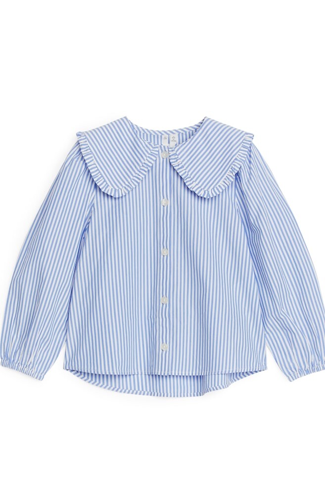 Блузка с воротником с рюшами Arket, белый
Блузка с воротником с рюшами Arket, белый