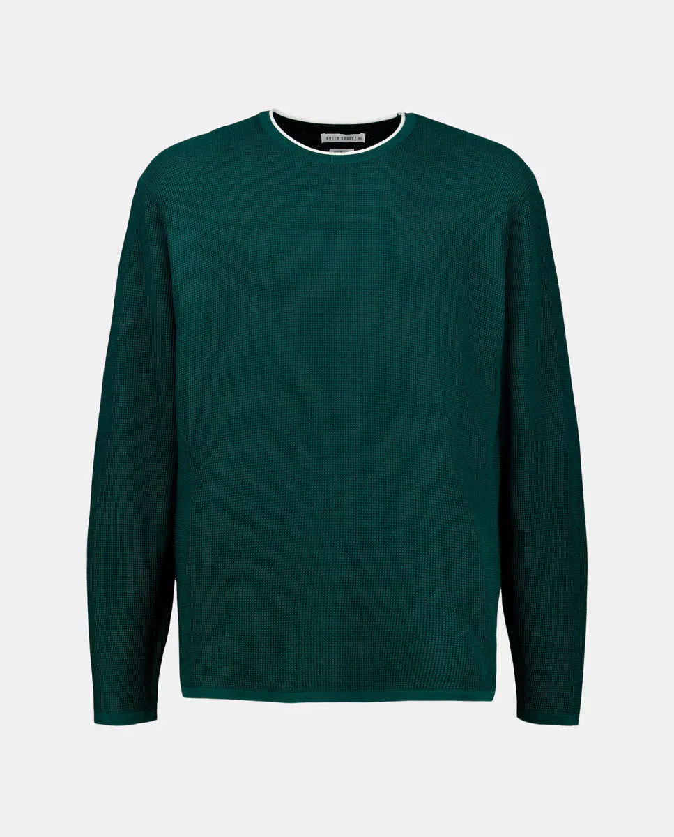 Мужской модный свитер с круглым вырезом Green Coast, зеленый
Мужской модный свитер с круглым вырезом Green Coast, зеленый