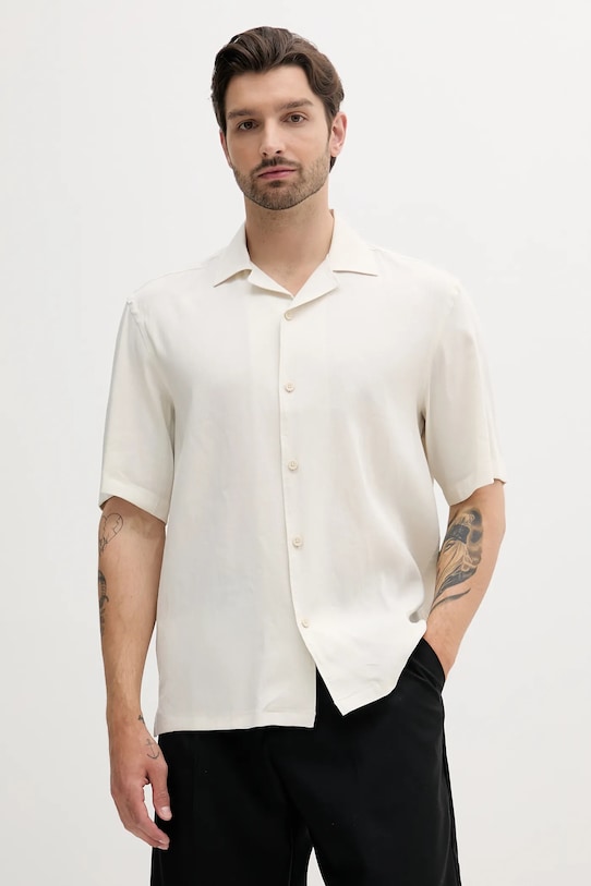 Льняная рубашка Boss, бежевый
Льняная рубашка Boss, бежевый