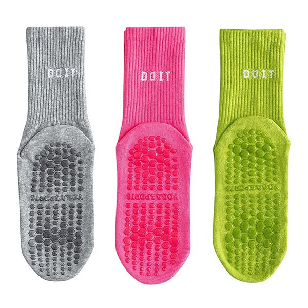 Комплект из 3 пар противоскользящих носков с рифленой манжетой Anna-Kaci, Gray Pink Green
Комплект из 3 пар противоскользящих носков с рифленой манжетой Anna-Kaci, Gray Pink Green