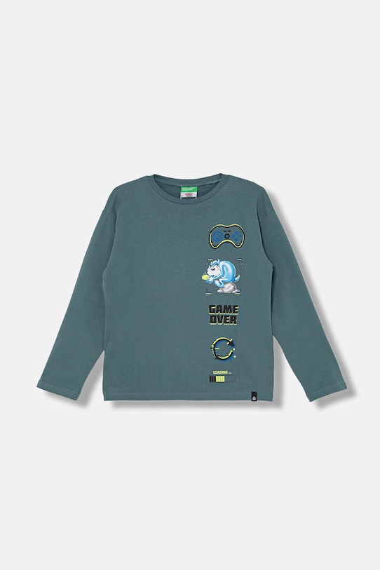 Детская хлопковая кофта с длинным рукавом United Colors Of Benetton, зеленый
Детская хлопковая кофта с длинным рукавом United Colors Of Benetton, зеленый