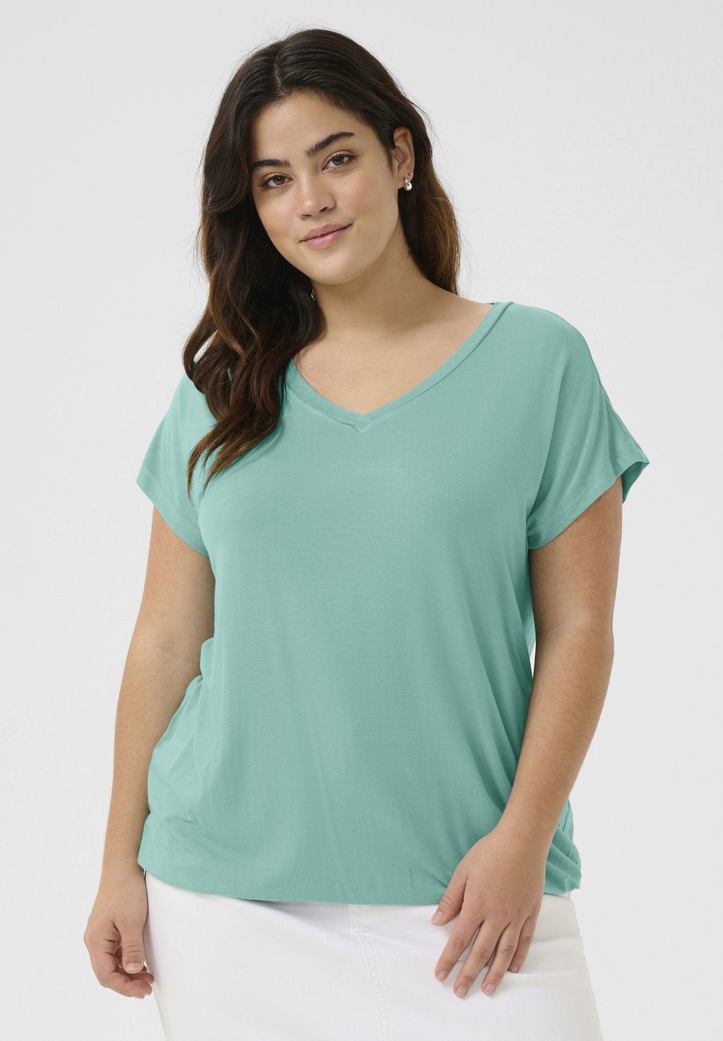 Базовая футболка KCJENA Kaffe Curve, цвет Teal 
Базовая футболка KCJENA Kaffe Curve, цвет Teal