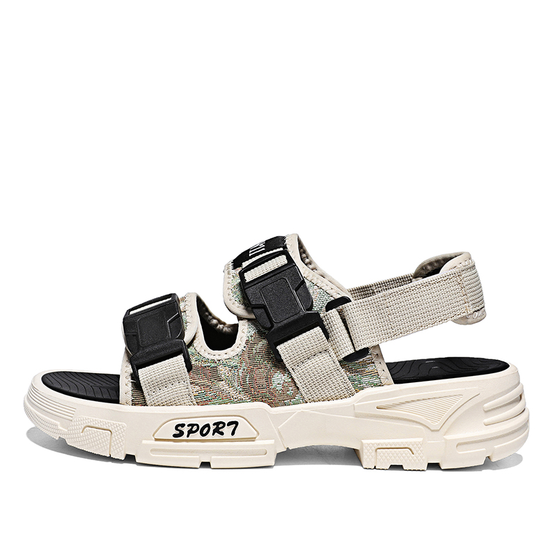 Пляжные сандалии мужские Hong Kong Meng, Beige Green 
Пляжные сандалии мужские Hong Kong Meng, Beige Green