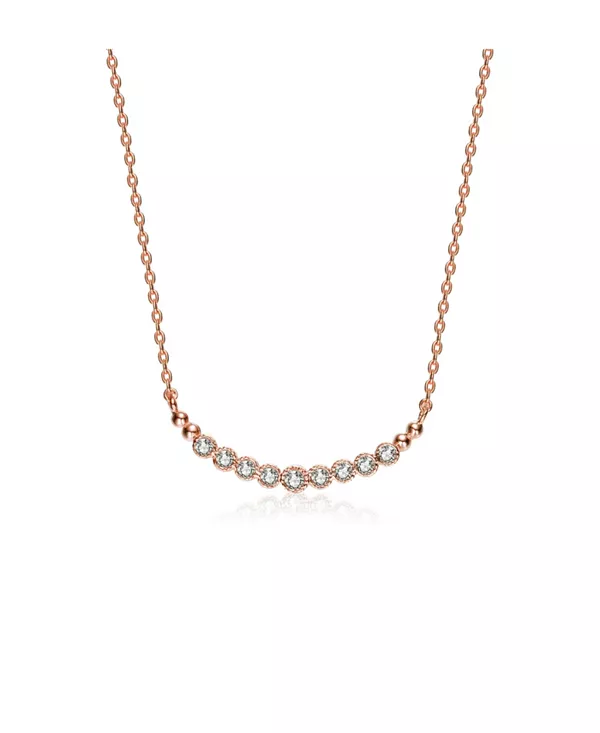 Ожерелье из стерлингового серебра с кубическим цирконием в оправе Genevive, pink
Ожерелье из стерлингового серебра с кубическим цирконием в оправе Genevive, pink