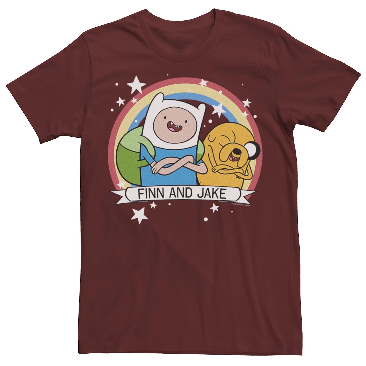 Мужская футболка CN Adventure Time Finn & Jake с радужным баннером Licensed Character
Мужская футболка CN Adventure Time Finn & Jake с радужным баннером Licensed Character