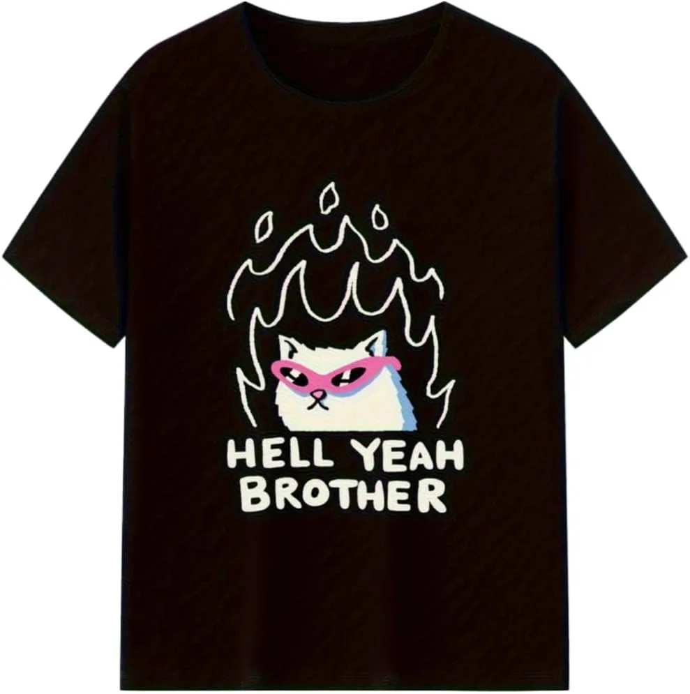 Футболка Hell Yeah Brother Cat Woodland мужская oversized, 100% хлопок, ретро-принт с котом в очках NEKO MENA
Футболка Hell Yeah Brother Cat Woodland мужская oversized, 100% хлопок, ретро-принт с котом в очках NEKO MENA