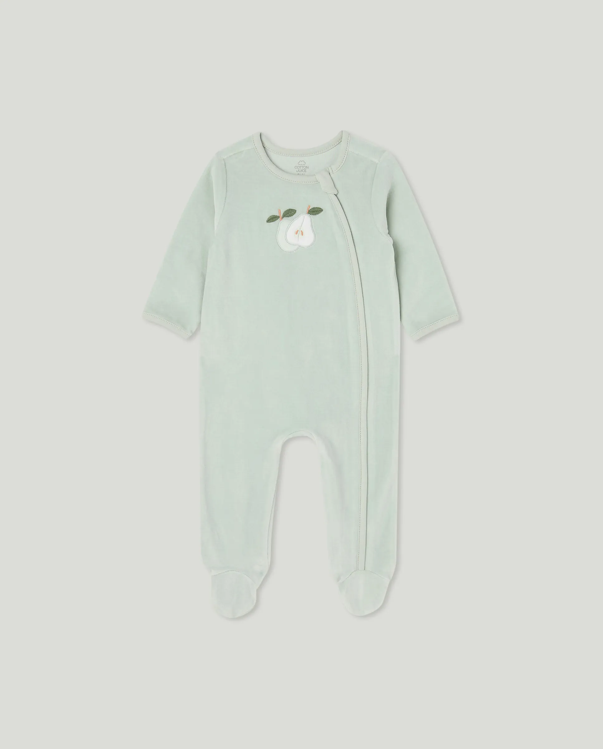 Пеленальный комбинезон для девочки из велюра Cotton Juice, зеленый
Пеленальный комбинезон для девочки из велюра Cotton Juice, зеленый