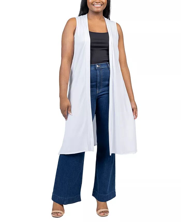 Асимметричный свитер-кардиган с открытым передом больших размеров 24seven Comfort Apparel, белый
Асимметричный свитер-кардиган с открытым передом больших размеров 24seven Comfort Apparel, белый