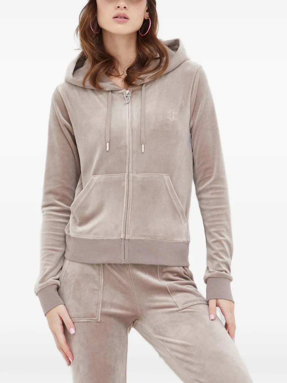 Толстовка с вышитым логотипом Juicy Couture, бежевый
Толстовка с вышитым логотипом Juicy Couture, бежевый