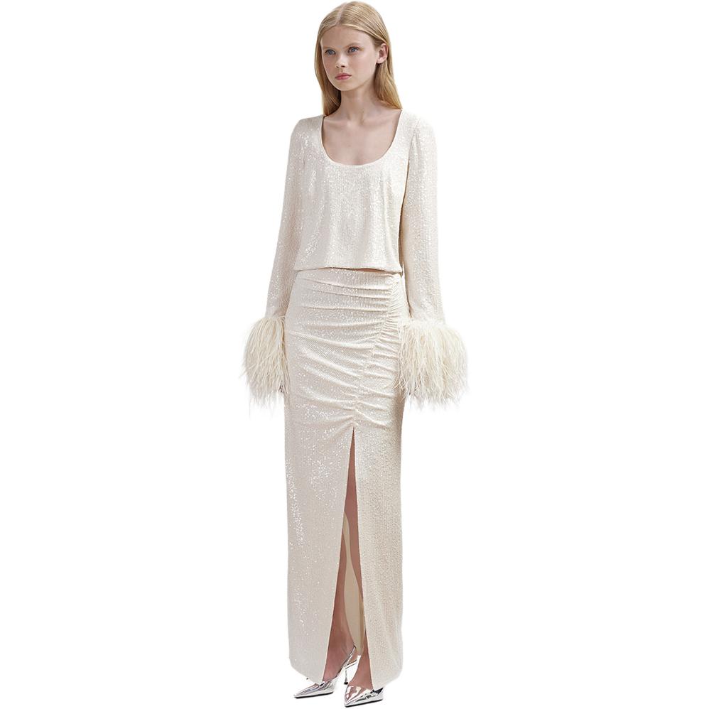 Self-Portrait Автопортрет Повседневная длинная юбка для женщин, цвет слоновой кости
Self-Portrait Автопортрет Повседневная длинная юбка для женщин, цвет слоновой кости