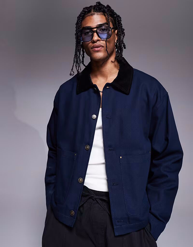 Куртка-харрингтон свободного кроя ASOS DESIGN с воротником-стойкой темно-синего цвета, Синий, Куртка-харрингтон свободного кроя ASOS DESIGN с воротником-стойкой темно-синего цвета
Куртка-харрингтон свободного кроя ASOS DESIGN с воротником-стойкой темно-синего цвета, Синий, Куртка-харрингтон свободного кроя ASOS DESIGN с воротником-стойкой темно-синего цвета