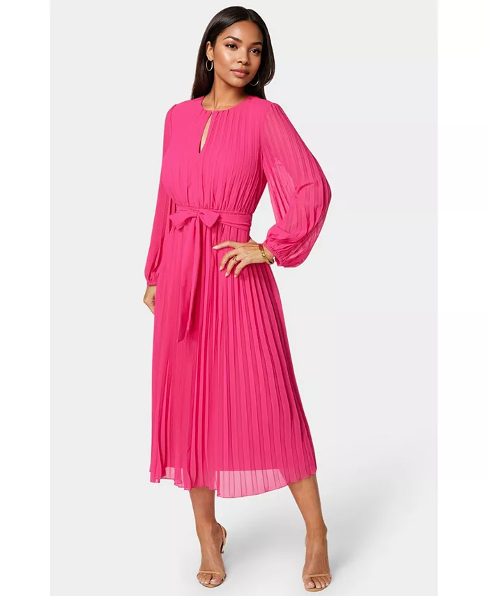 Женское платье с плиссировкой и длинными рукавами Bebe, розовый
Женское платье с плиссировкой и длинными рукавами Bebe, розовый