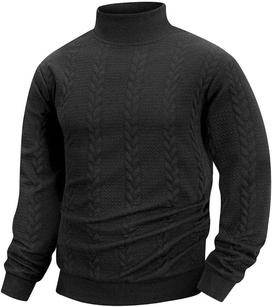 Мужской свитер с длинным рукавом и круглым воротником
Мужской свитер с длинным рукавом и круглым воротником