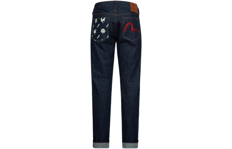 Джинсы мужские деним синие Evisu, синий 
Джинсы мужские деним синие Evisu, синий