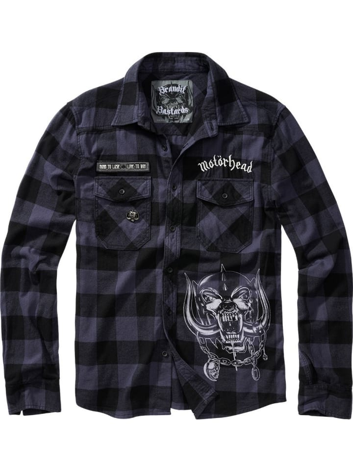 Brandit Черная рубашка в клетку "Motörhead"
Brandit Черная рубашка в клетку "Motörhead"