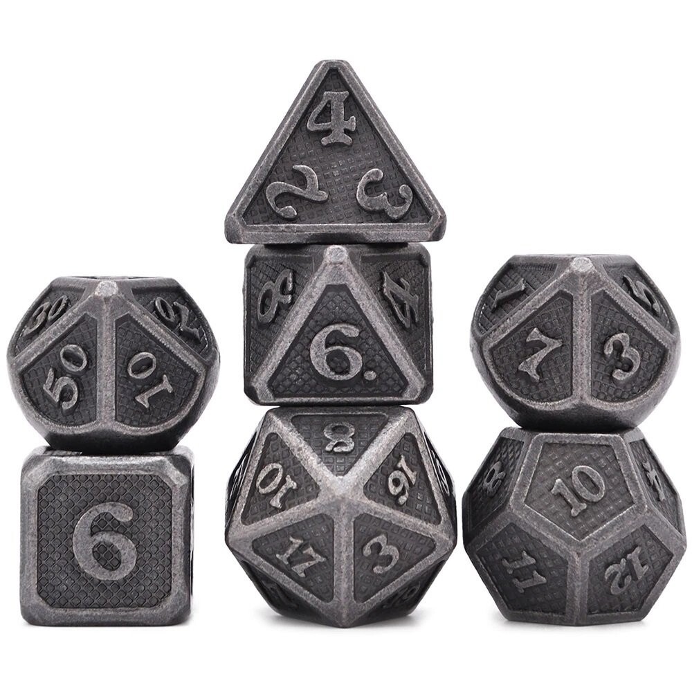 RPG Dice 7 Dragon Dice — металлический набор серебряной чешуи RGFK
RPG Dice 7 Dragon Dice — металлический набор серебряной чешуи RGFK
