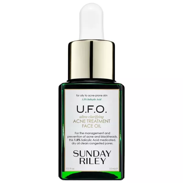 Ufo салициловая кислота bha лечение акне масло для лица Sunday Riley, 15 гр 
Ufo салициловая кислота bha лечение акне масло для лица Sunday Riley, 15 гр