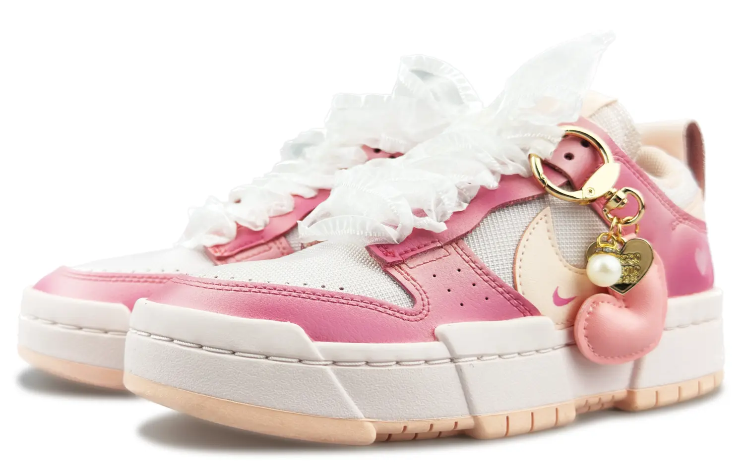 Кроссовки для скейтбординга Dunk Disrupt женские с низким верхом розовый/красный Nike
Кроссовки для скейтбординга Dunk Disrupt женские с низким верхом розовый/красный Nike