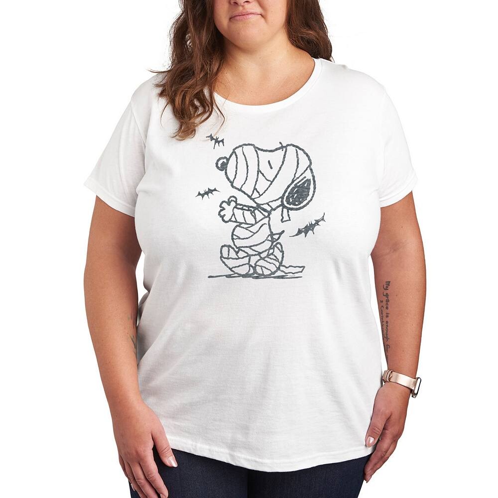 Плюс размер Футболка с рисунком «Арахис Snoopy Mummy And Bats» Licensed Character, белый
Плюс размер Футболка с рисунком «Арахис Snoopy Mummy And Bats» Licensed Character, белый