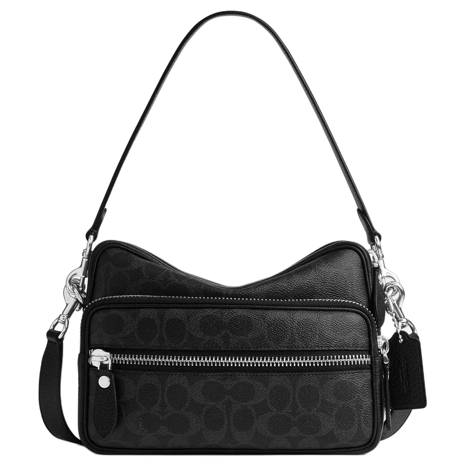 COACH Средняя наплечная сумка кроссбоди из лакированного холста для мужчин, черная
COACH Средняя наплечная сумка кроссбоди из лакированного холста для мужчин, черная