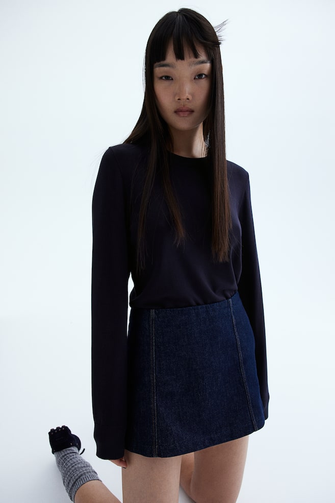 Свитер тонкой вязки H&M, синий
Свитер тонкой вязки H&M, синий