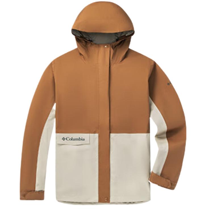 Columbia Ветровка женская водонепроницаемая ветрозащитная дышащая износостойкая легкая бело-коричневая, White Brown-224 
Columbia Ветровка женская водонепроницаемая ветрозащитная дышащая износостойкая легкая бело-коричневая, White Brown-224