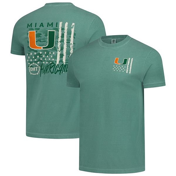 Мужская зеленая футболка Miami Hurricanes Comfort Colors OHT Camo Overlay Image One
Мужская зеленая футболка Miami Hurricanes Comfort Colors OHT Camo Overlay Image One