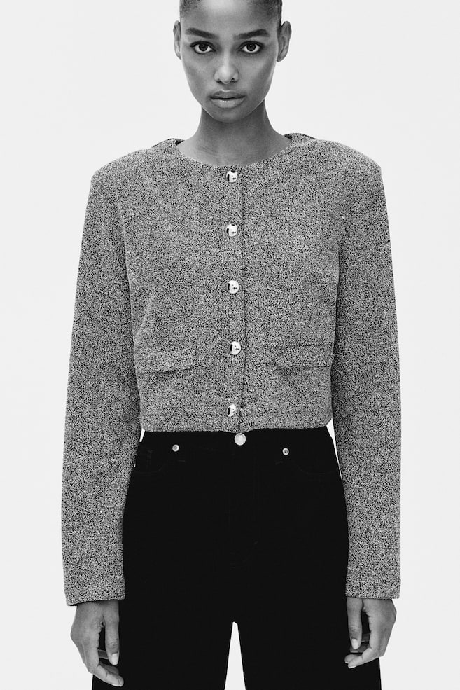 Кардиган с подплечниками H&M, черный
Кардиган с подплечниками H&M, черный