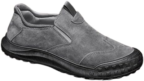 Мужские туфли без шнурков, водонепроницаемые, противоскользящие, износостойкие повседневные лоферы, низкие замшевые защитные кроссовки Generic, серый
Мужские туфли без шнурков, водонепроницаемые, противоскользящие, износостойкие повседневные лоферы, низкие замшевые защитные кроссовки Generic, серый