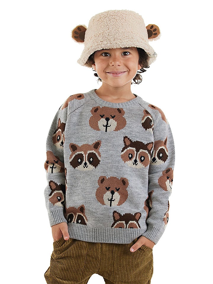 Свитер серого цвета Denokids
Свитер серого цвета Denokids