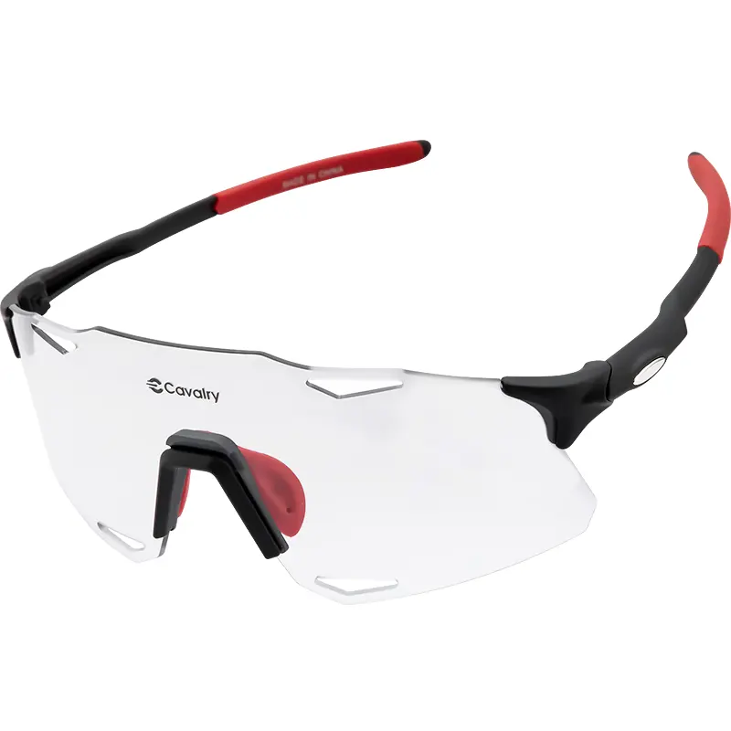 Спортивные очки CAVALRY для велоспорта меняющие цвет, красный/черный 
Спортивные очки CAVALRY для велоспорта меняющие цвет, красный/черный