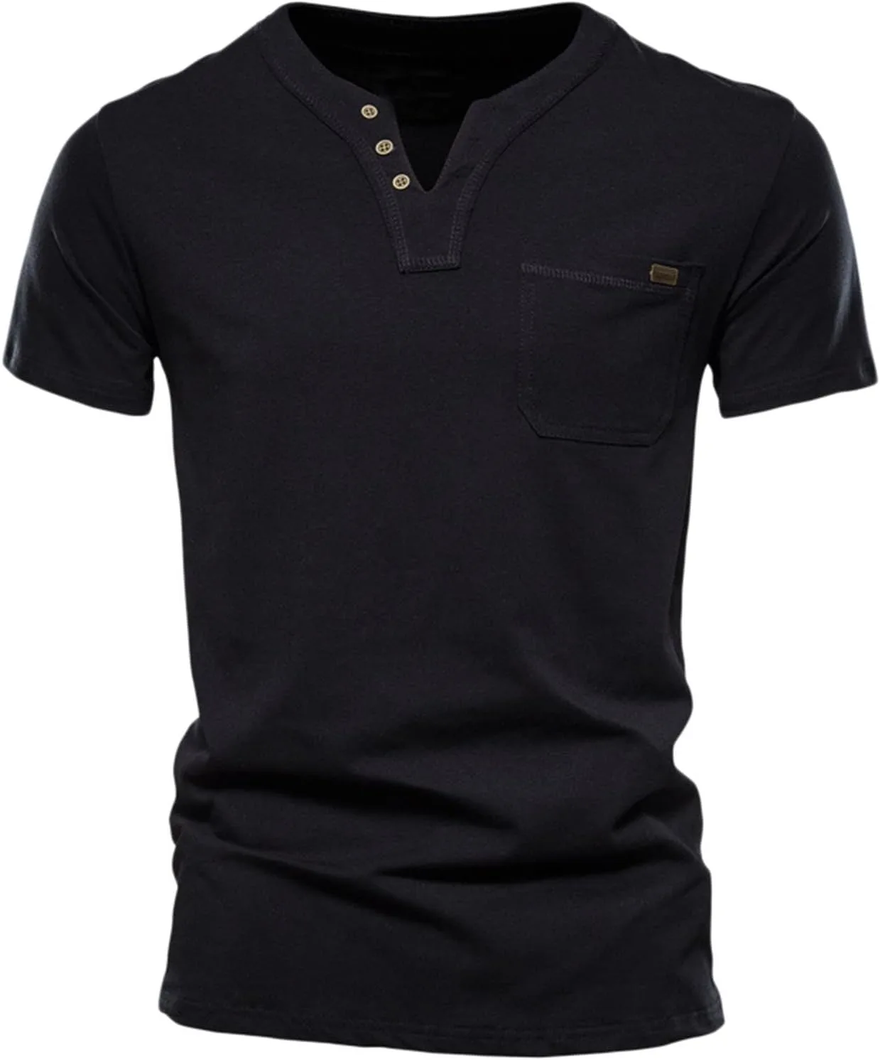 Men's Henley Shirts Short Sleeve Band Collar Shirt Casual Basic Button Summer Basic Tee Tops Summer Tops
Men's Henley Shirts Short Sleeve Band Collar Shirt Casual Basic Button Summer Basic Tee Tops Summer Tops