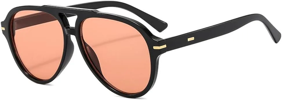 Солнцезащитные очки с двойной перемычкой большого размера для женщин, градиентная защита от УФ-излучения UV400, для мужчин с заклепками UYPTK, Black Orange Pink
Солнцезащитные очки с двойной перемычкой большого размера для женщин, градиентная защита от УФ-излучения UV400, для мужчин с заклепками UYPTK, Black Orange Pink