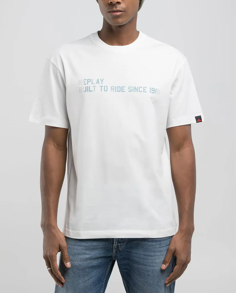 Мужская футболка с коротким рукавом и круглым вырезом Replay, белый
Мужская футболка с коротким рукавом и круглым вырезом Replay, белый