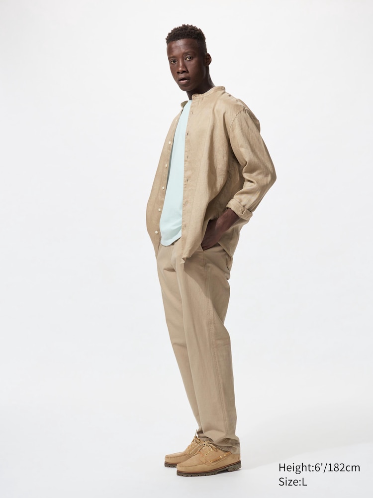 Свободные брюки из льняной смеси Uniqlo, цвет 32 бежевый
Свободные брюки из льняной смеси Uniqlo, цвет 32 бежевый