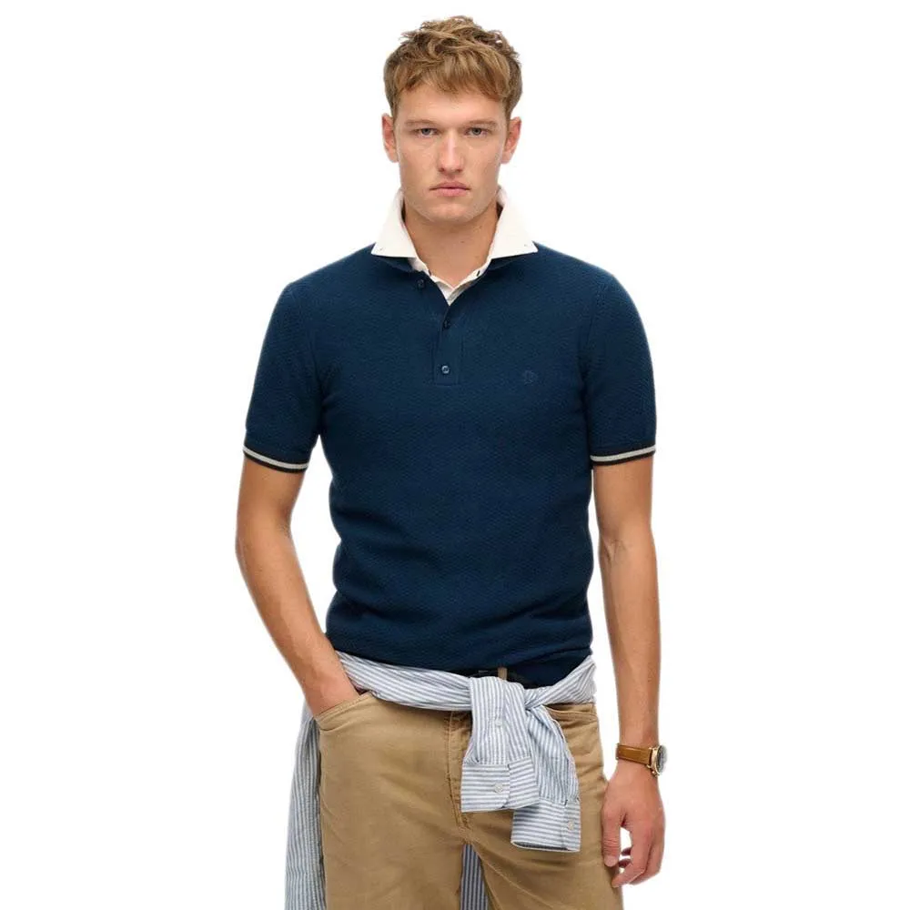 Поло с коротким рукавом Superdry M1110441A, синий 
Поло с коротким рукавом Superdry M1110441A, синий