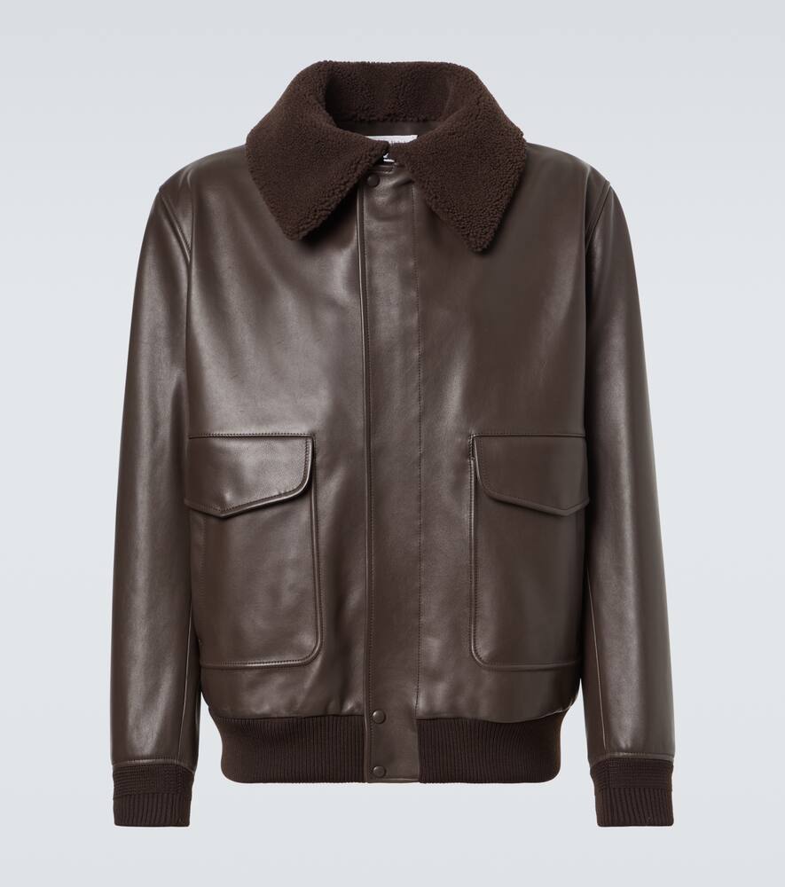 Кожаная курка-бомбер с отделкой из овчины Gabriela Hearst, Chocolate
Кожаная курка-бомбер с отделкой из овчины Gabriela Hearst, Chocolate