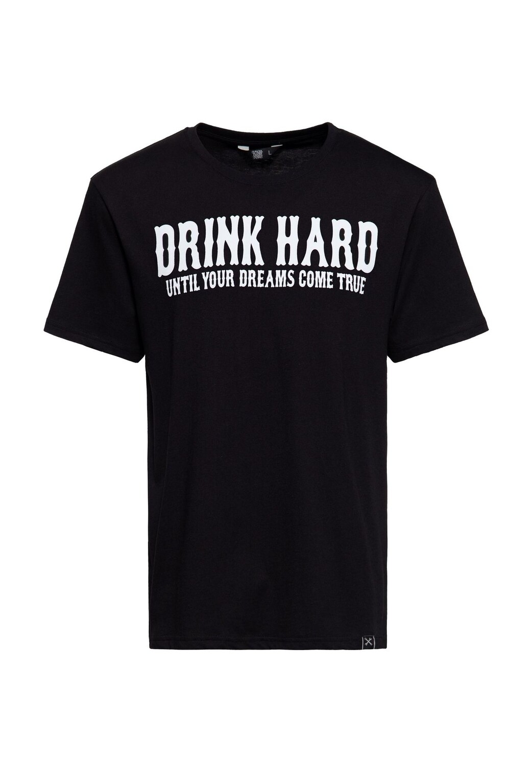 Рубашка с принтом и надписью «Пей крепко» KING KEROSIN, черный
Рубашка с принтом и надписью «Пей крепко» KING KEROSIN, черный