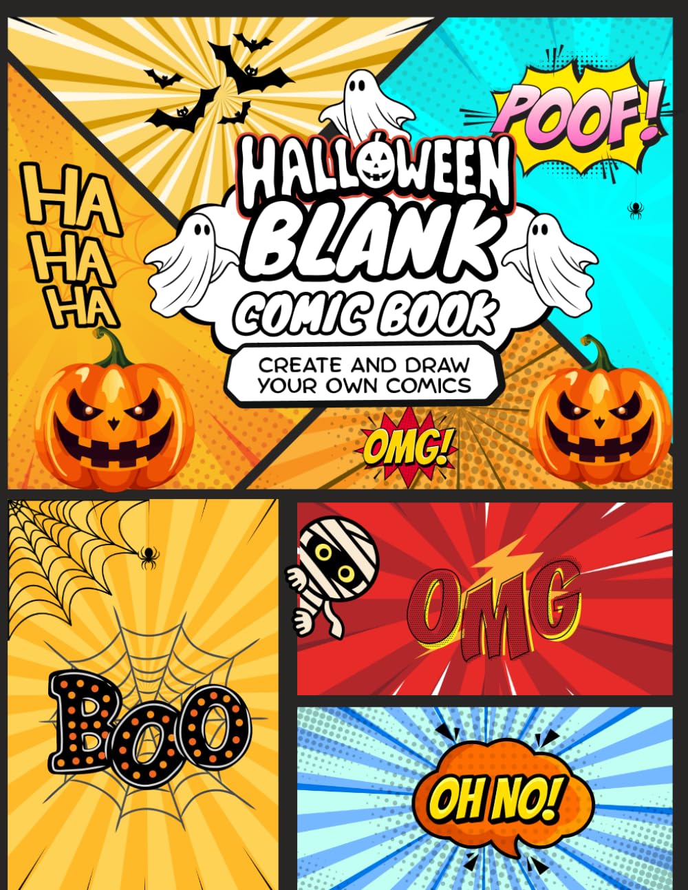 Halloween Blank Comic Book - Create Your Own Spooky Comic Stories!: Themed Blank Spooky Comic Book with Variety of Templates for Kids and Adults | ... journal with 112 Pages Comic Journal Notebook (Independently published)
Halloween Blank Comic Book - Create Your Own Spooky Comic Stories!: Themed Blank Spooky Comic Book with Variety of Templates for Kids and Adults | ... journal with 112 Pages Comic Journal Notebook (Independently published)