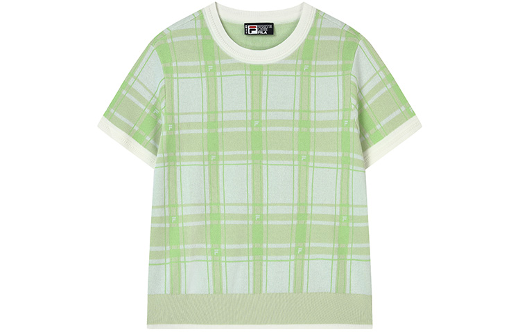 Трикотажная женская футболка светло-лугового зеленого цвета FILA
Трикотажная женская футболка светло-лугового зеленого цвета FILA