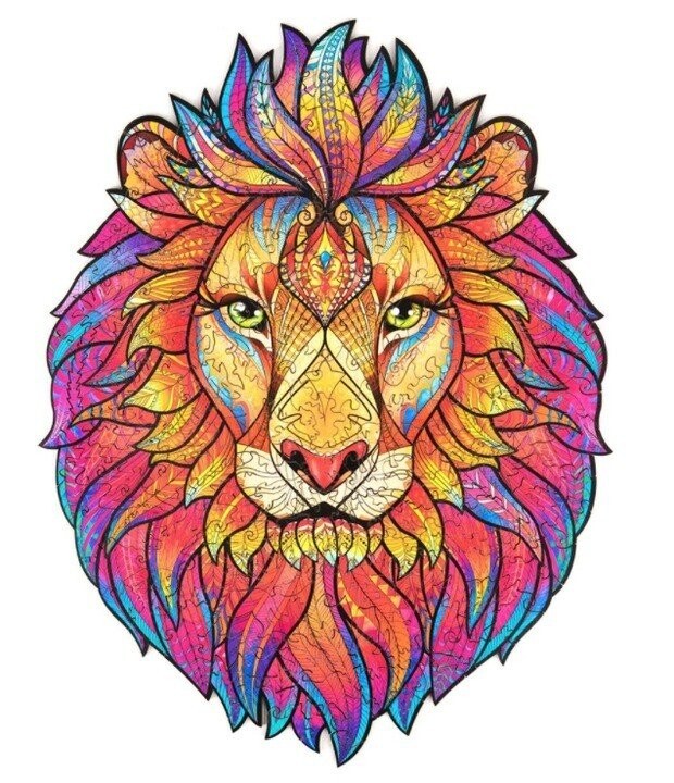 Деревянный пазл для взрослых Colorful Lion XL Pan i Pani Gadżet 
Деревянный пазл для взрослых Colorful Lion XL Pan i Pani Gadżet